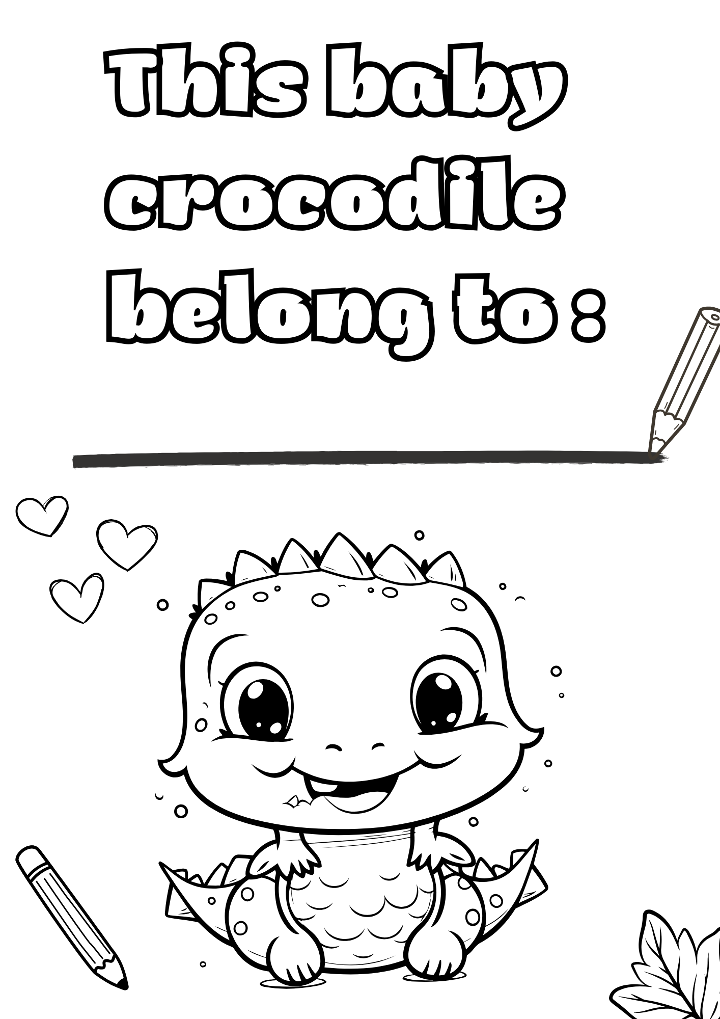 Crocodile coloring fun-ColoriKidz