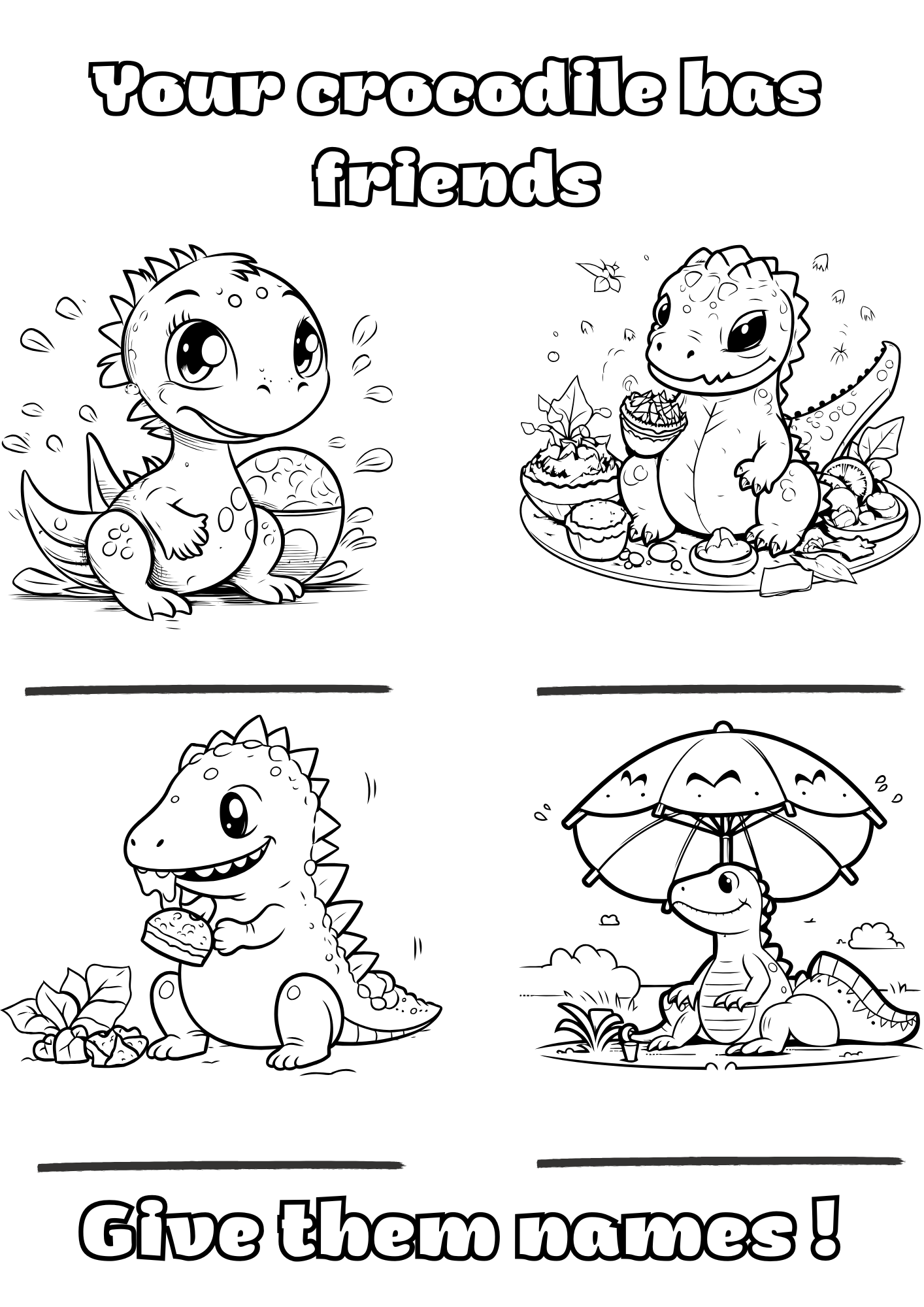 Crocodile coloring fun-ColoriKidz
